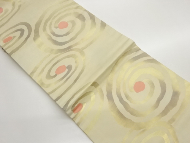 変わり渦模様織出し名古屋帯